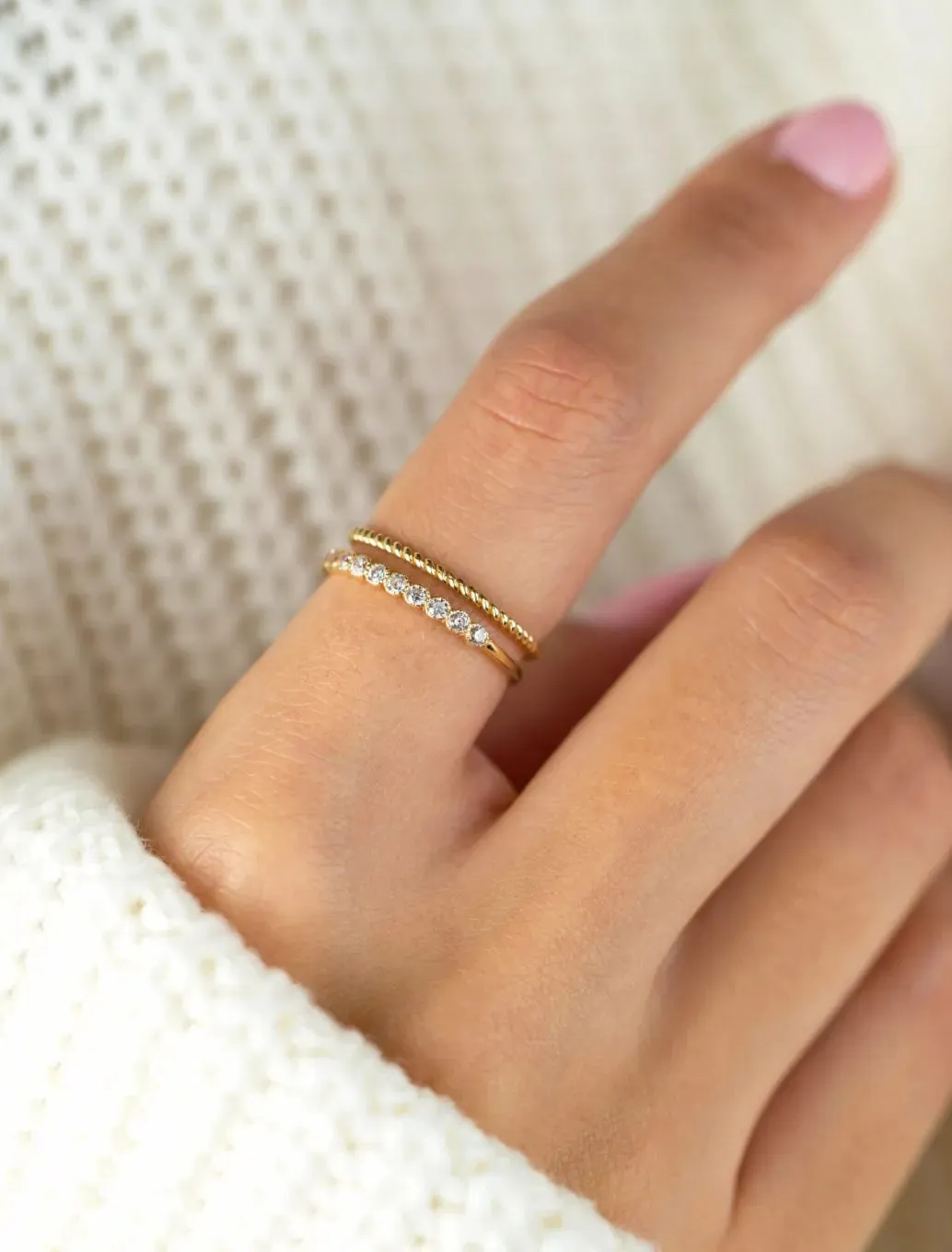 18K Gold Braided Elegance Ring