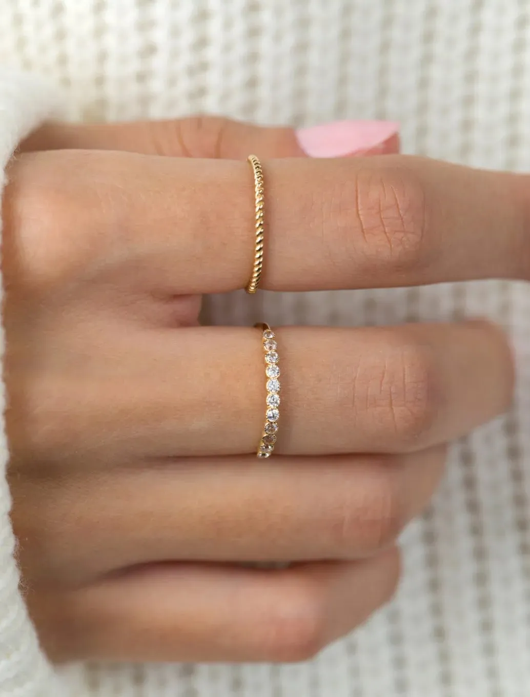 18K Gold Braided Elegance Ring