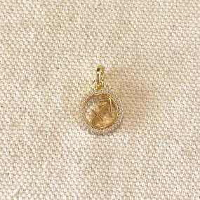 18k Gold Filled Mini Sagittarius Zodiac Pendant