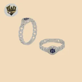 (2-5102-1) 925 Sterling Silver - Evil Eye Ring