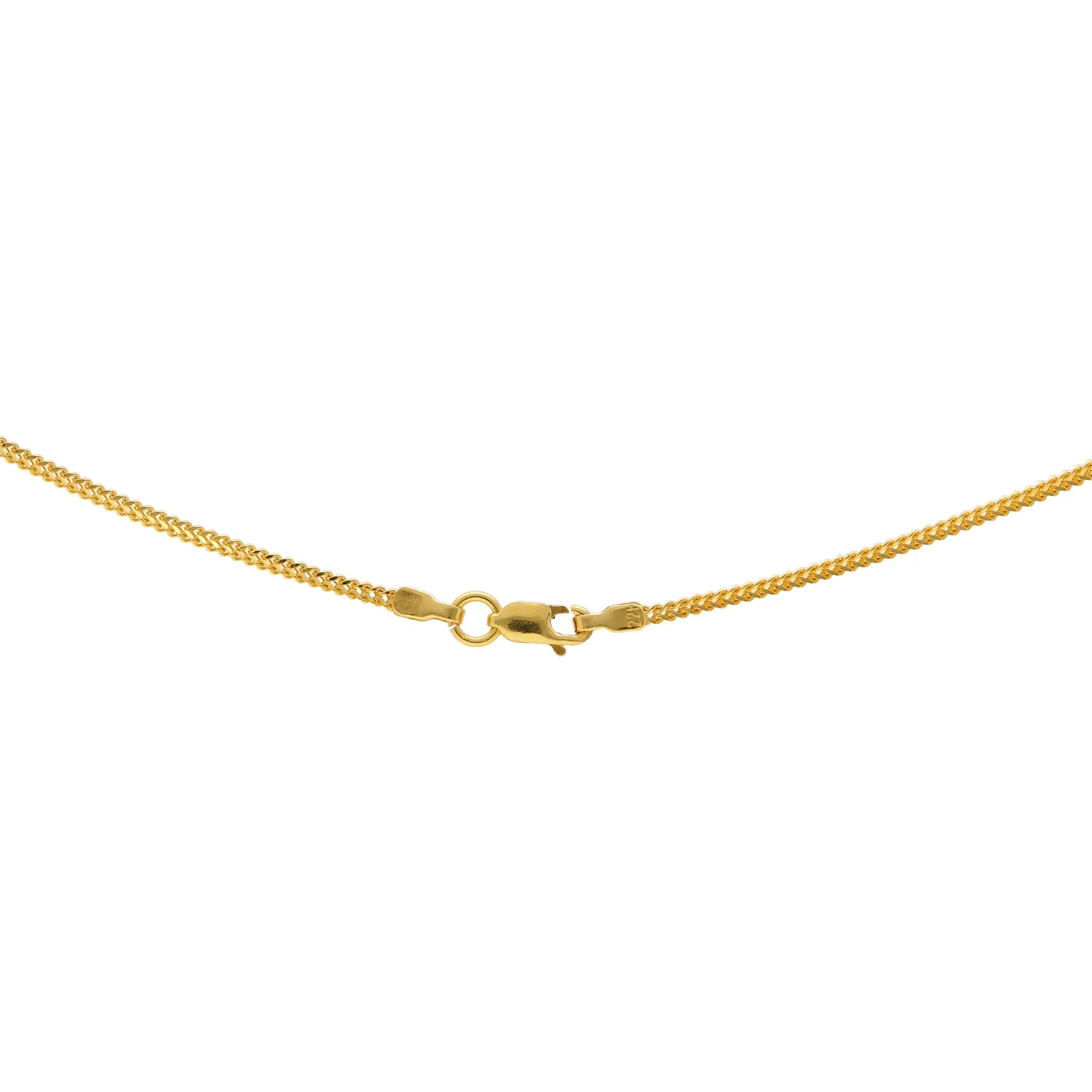 22K Yellow Gold V-Shaped Necklace Set (89.9gm)