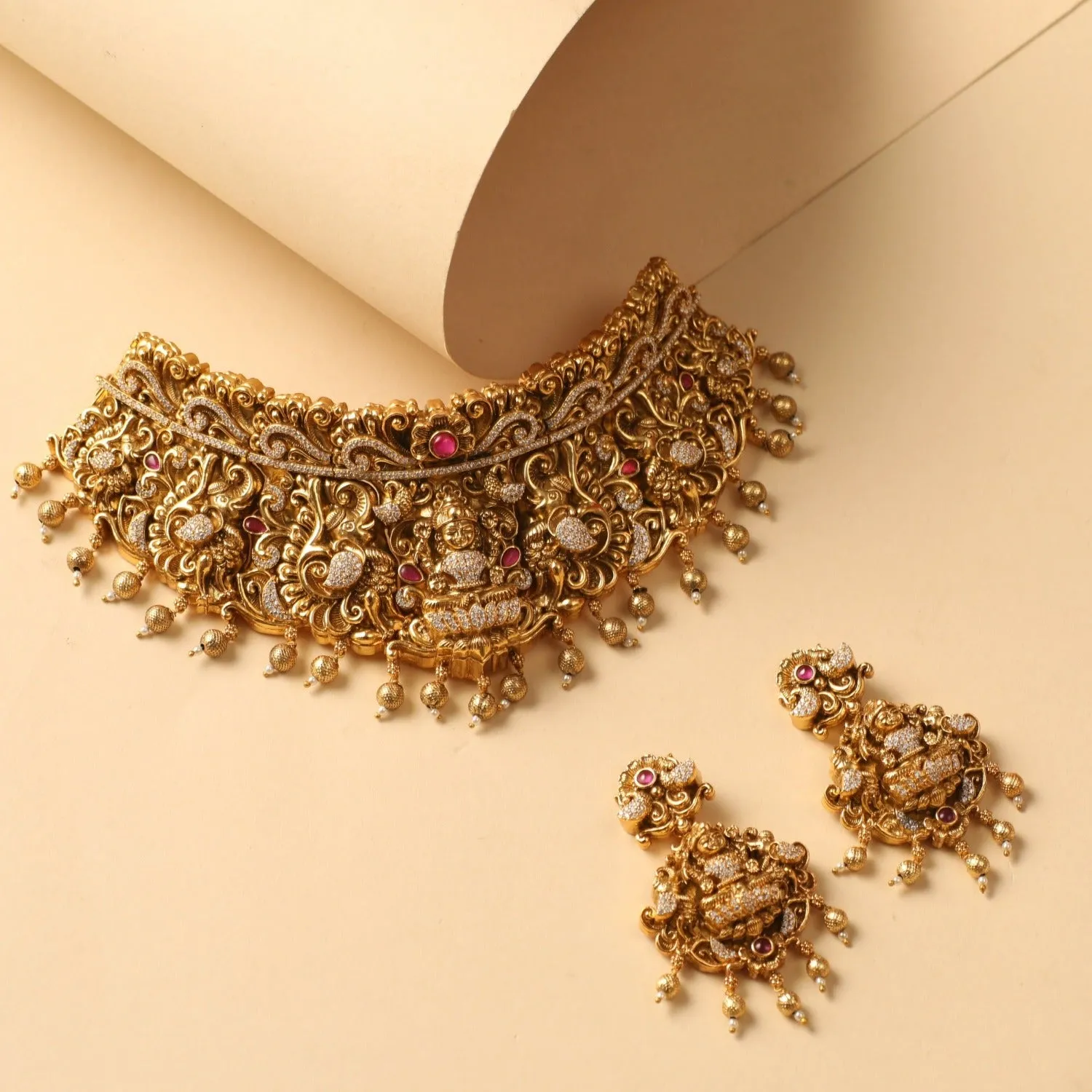 Aashni Antique Temple Choker Set