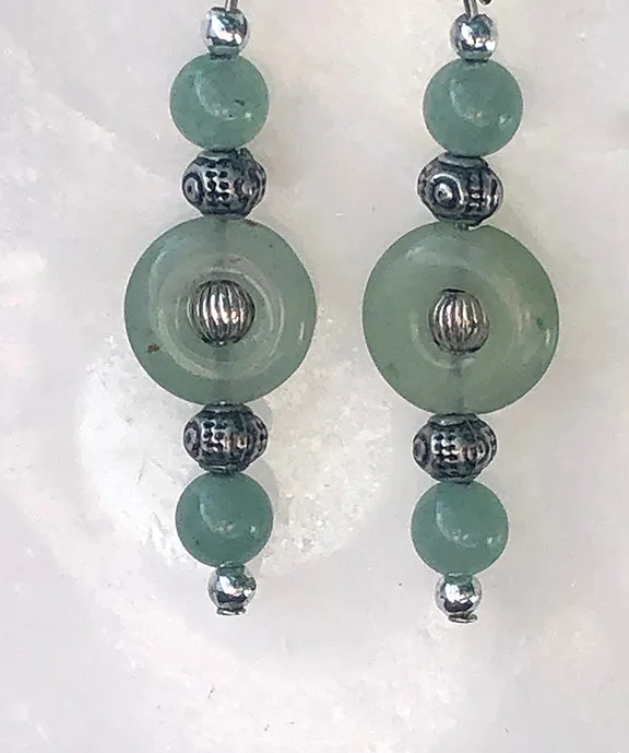 Adventurine Earrings round