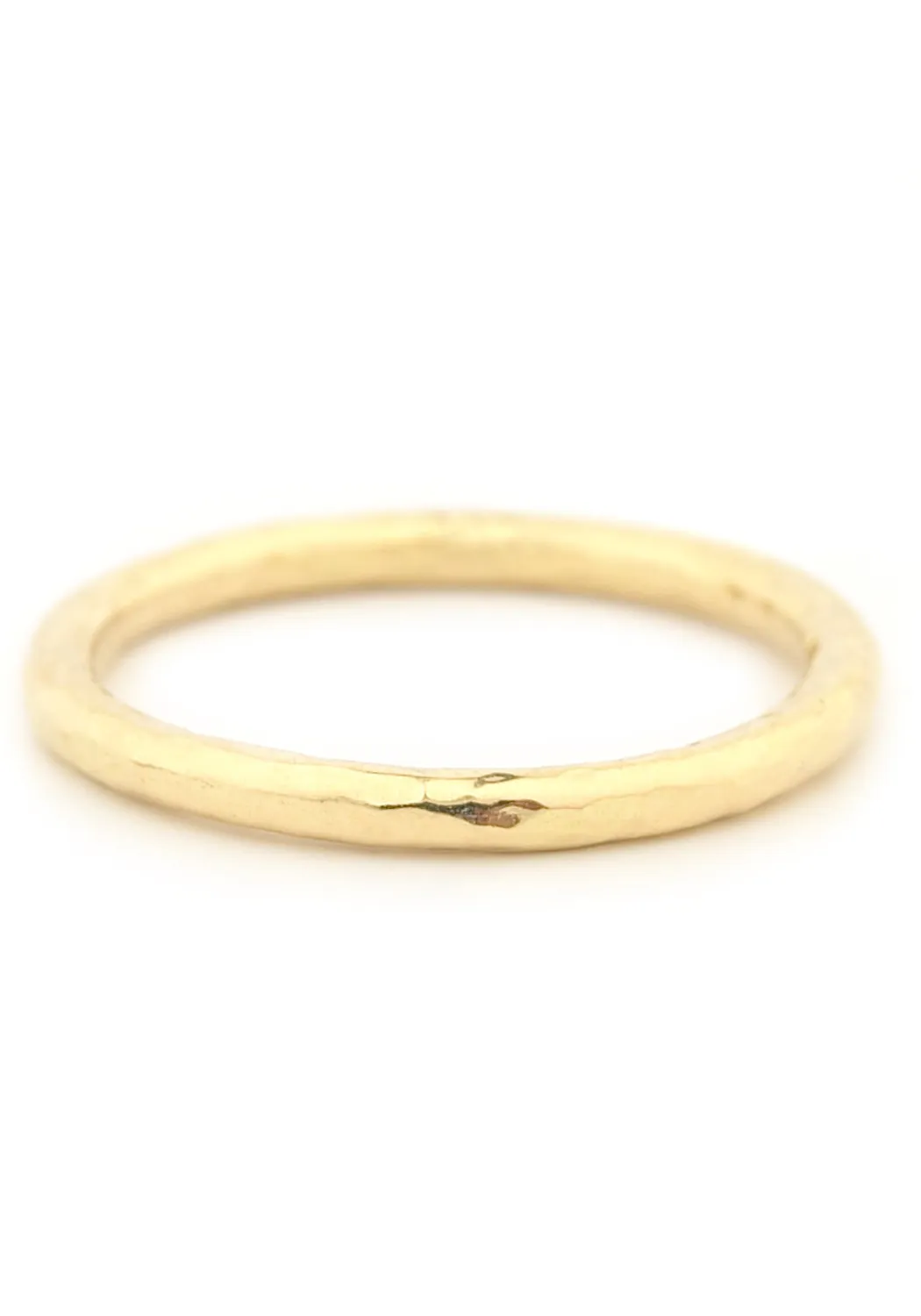 Anne Sportun 18K Yellow Gold Hammer Finish Band