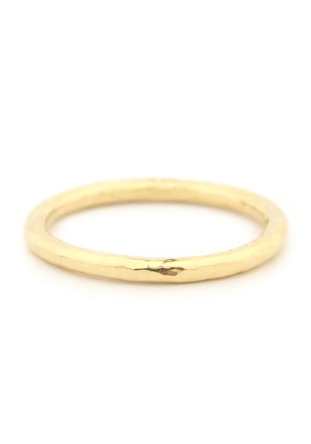 Anne Sportun 18K Yellow Gold Hammer Finish Band