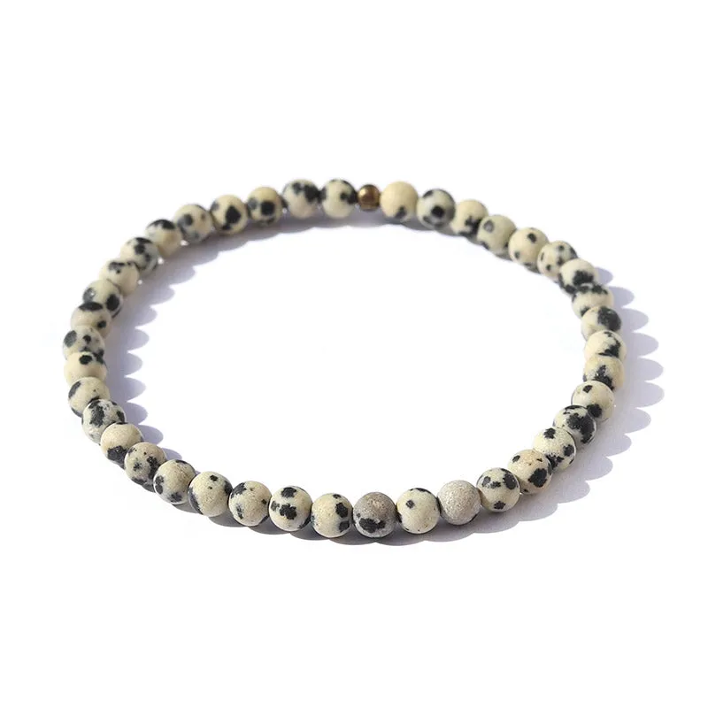 Balance Matte Dalmatian Jasper Bracelet