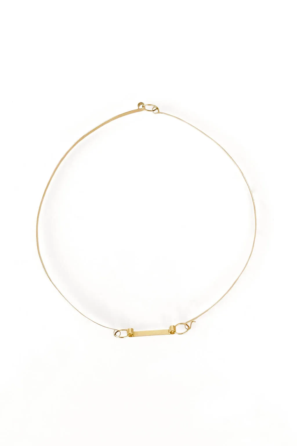 Band gold choker