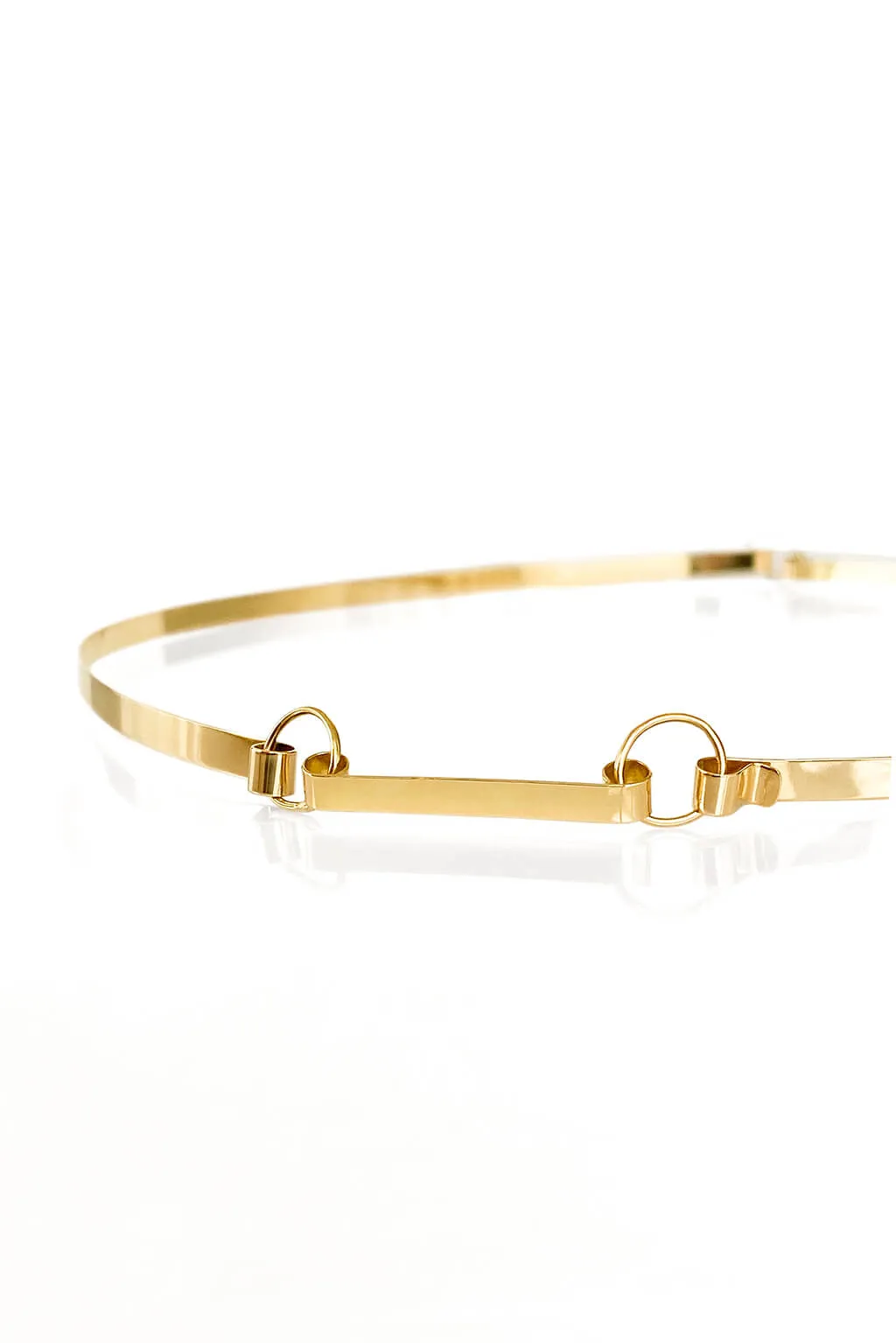 Band gold choker