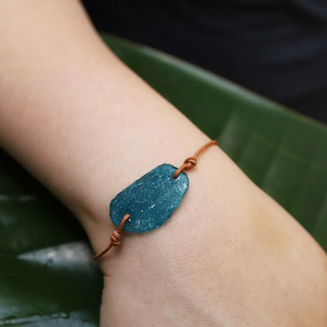 Beach Stroll - Sea Glass Bracelet