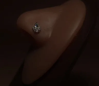 Beatrix Gems Nose Stud Ring Piercing