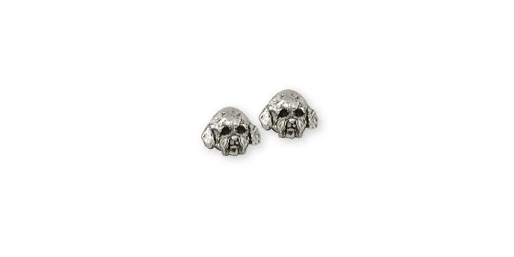 Bichon Frise Earrings Jewelry Sterling Silver Handmade Dog Earrings BF10-E