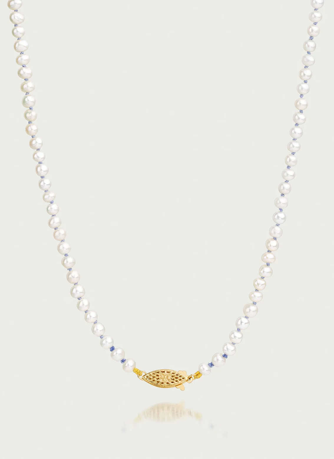 Bonne pearl necklace 14k gold