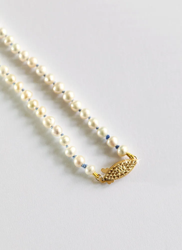 Bonne pearl necklace 14k gold