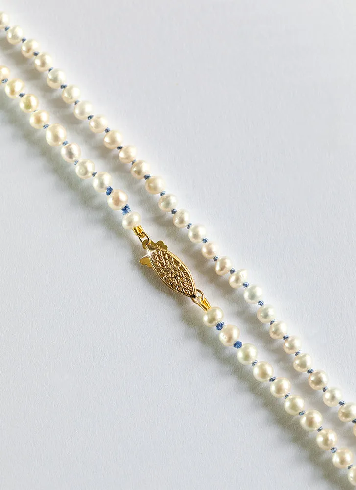 Bonne pearl necklace 14k gold