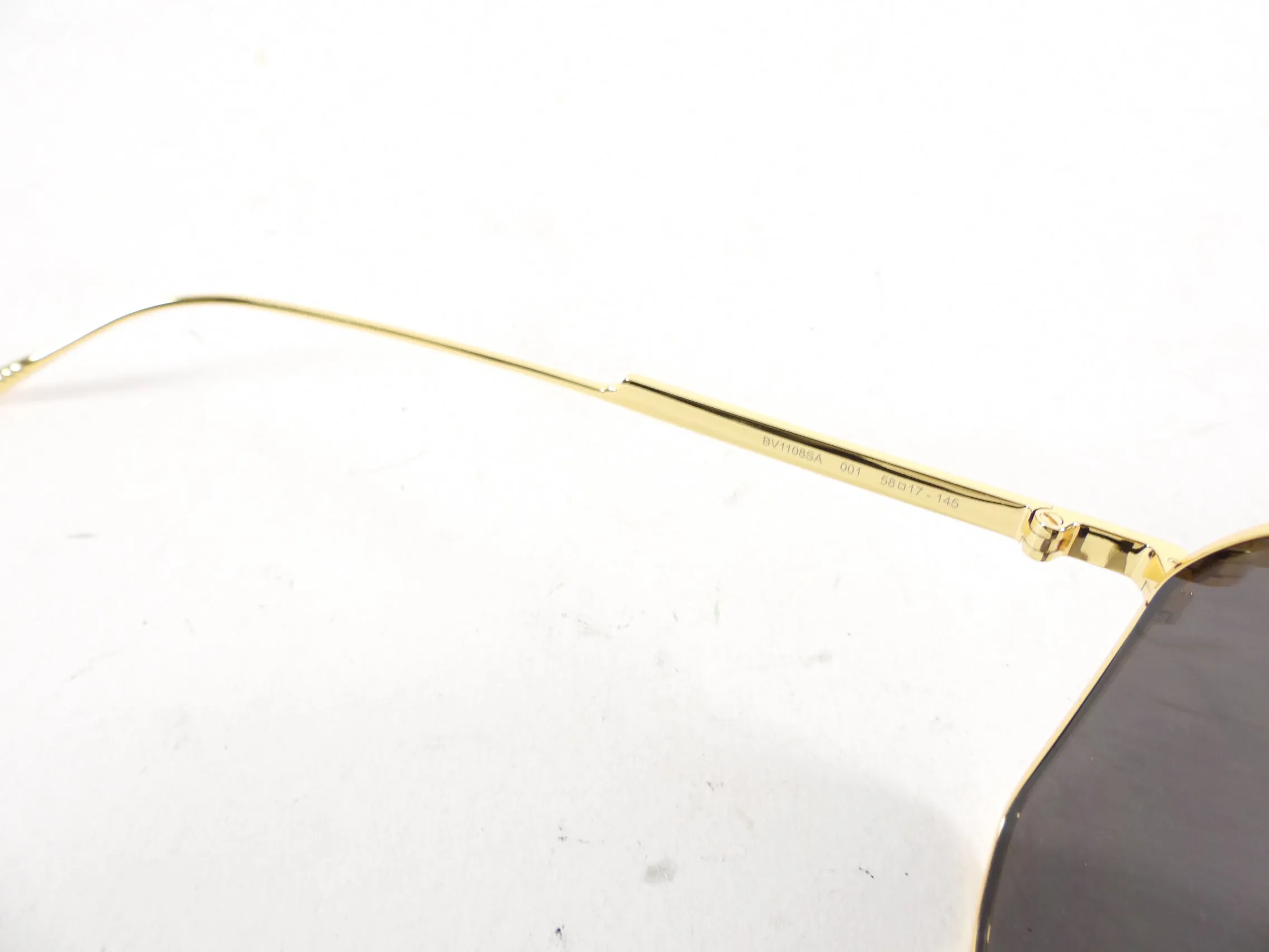 Bottega Veneta BV1108SA Gold Square Sunglasses