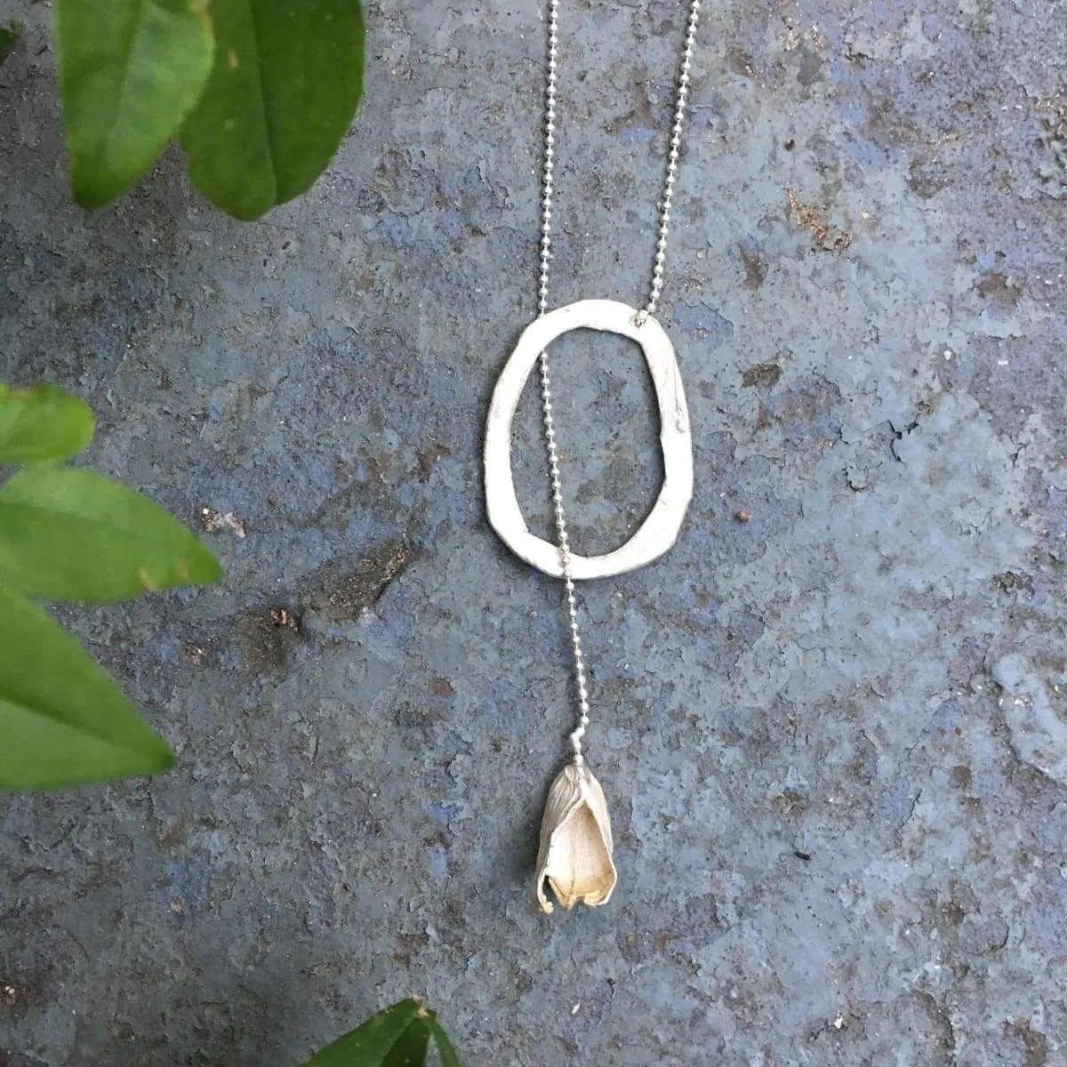 CARDAMOM sterling silver lariat, seed necklace, dellicated silver organic pendant, sister bridal necklace, sweet dellicated necklace, arty