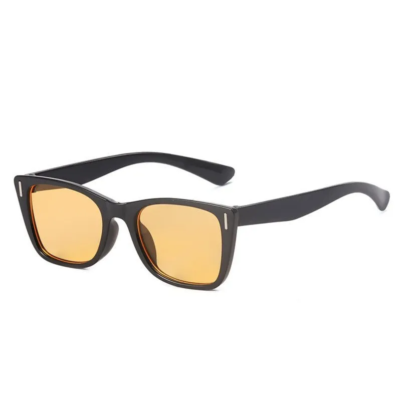 Casual Square Shaped Full Rim Plastic Sunglasses