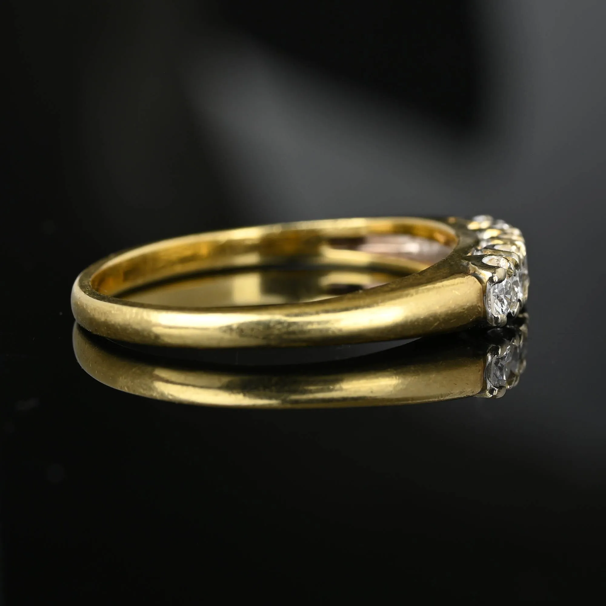 Classic Five Stone Diamond Ring Band in 14K Gold