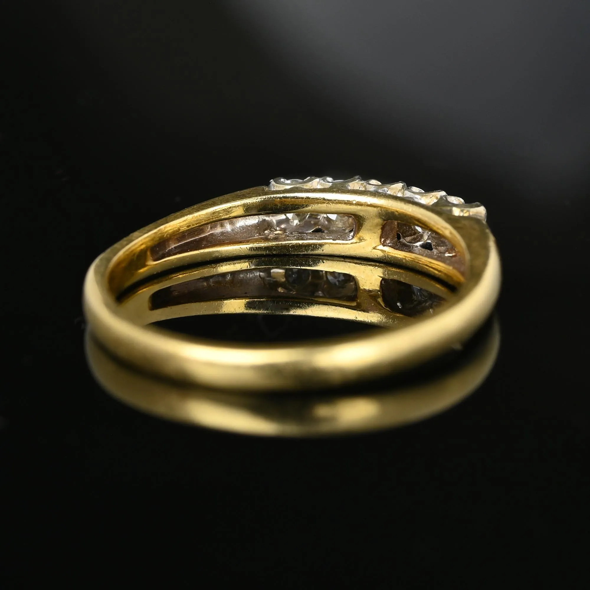 Classic Five Stone Diamond Ring Band in 14K Gold