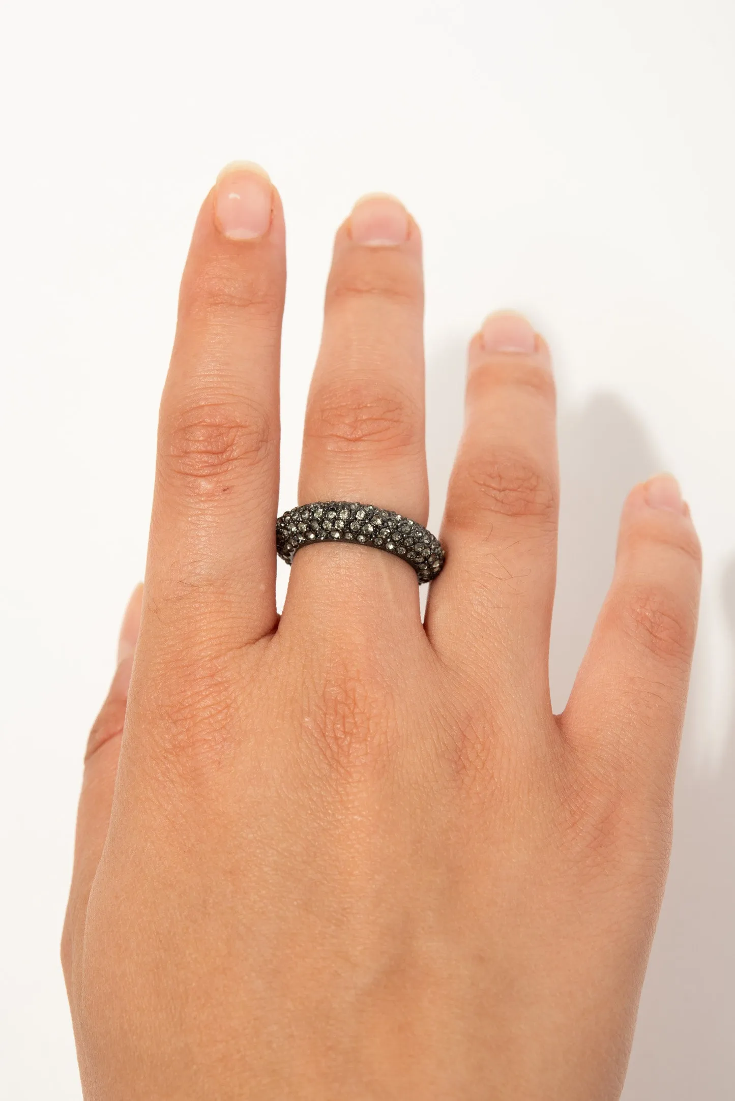 Darla BBD Stone Ring - Black