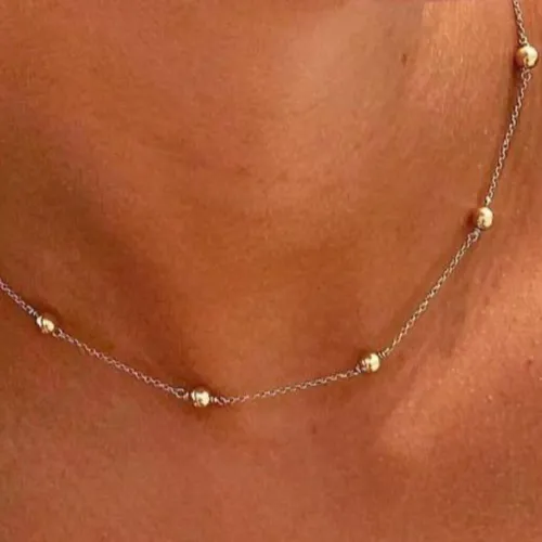 E Newton Choker Simplicity Chain Gold