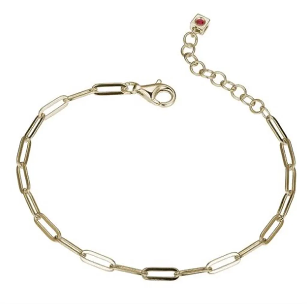 Elle Paperclip Chain Bracelet