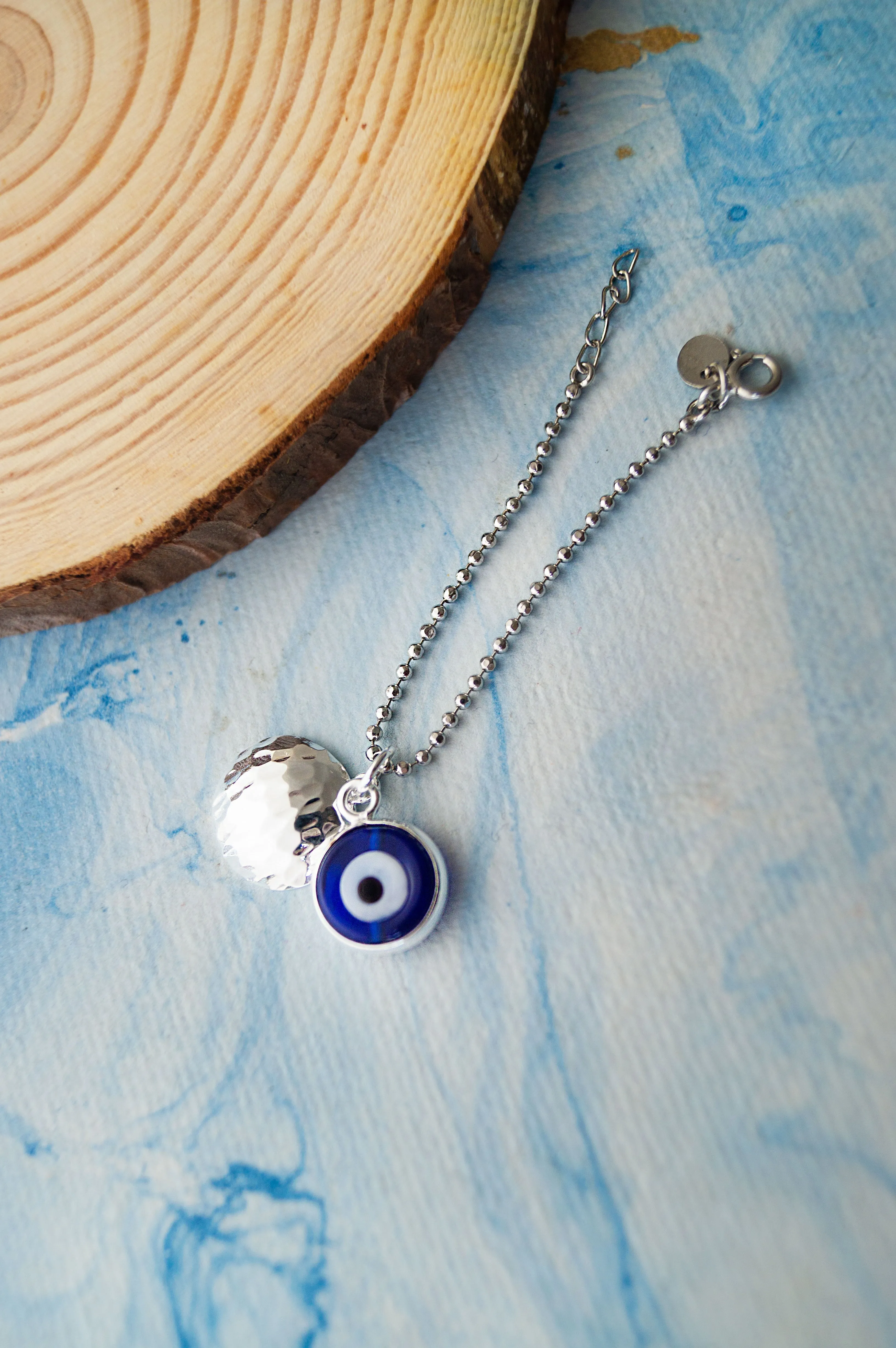 Evil Eye Sterling Silver Watch Charm