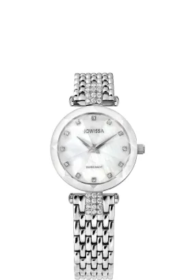 Facet Strass Swiss Ladies Watch J5.636.S