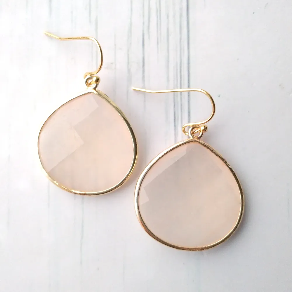 Fat Pear Single Drop Hook Earrings