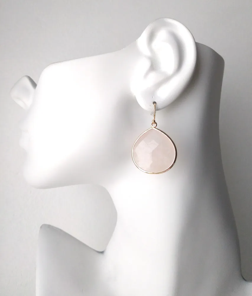 Fat Pear Single Drop Hook Earrings