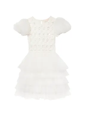 Floral Lattice Tutu Dress