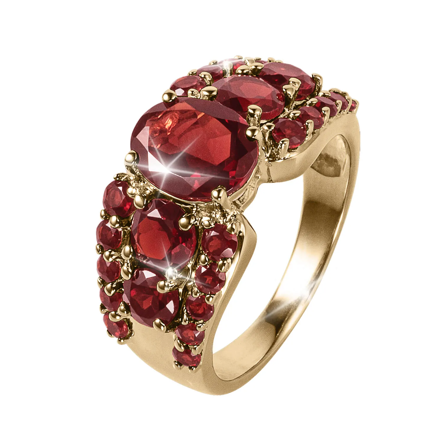 Garnet Shimmer Ladies Ring