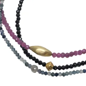 Gemstone Bracelets in Gold by Margaret Solow