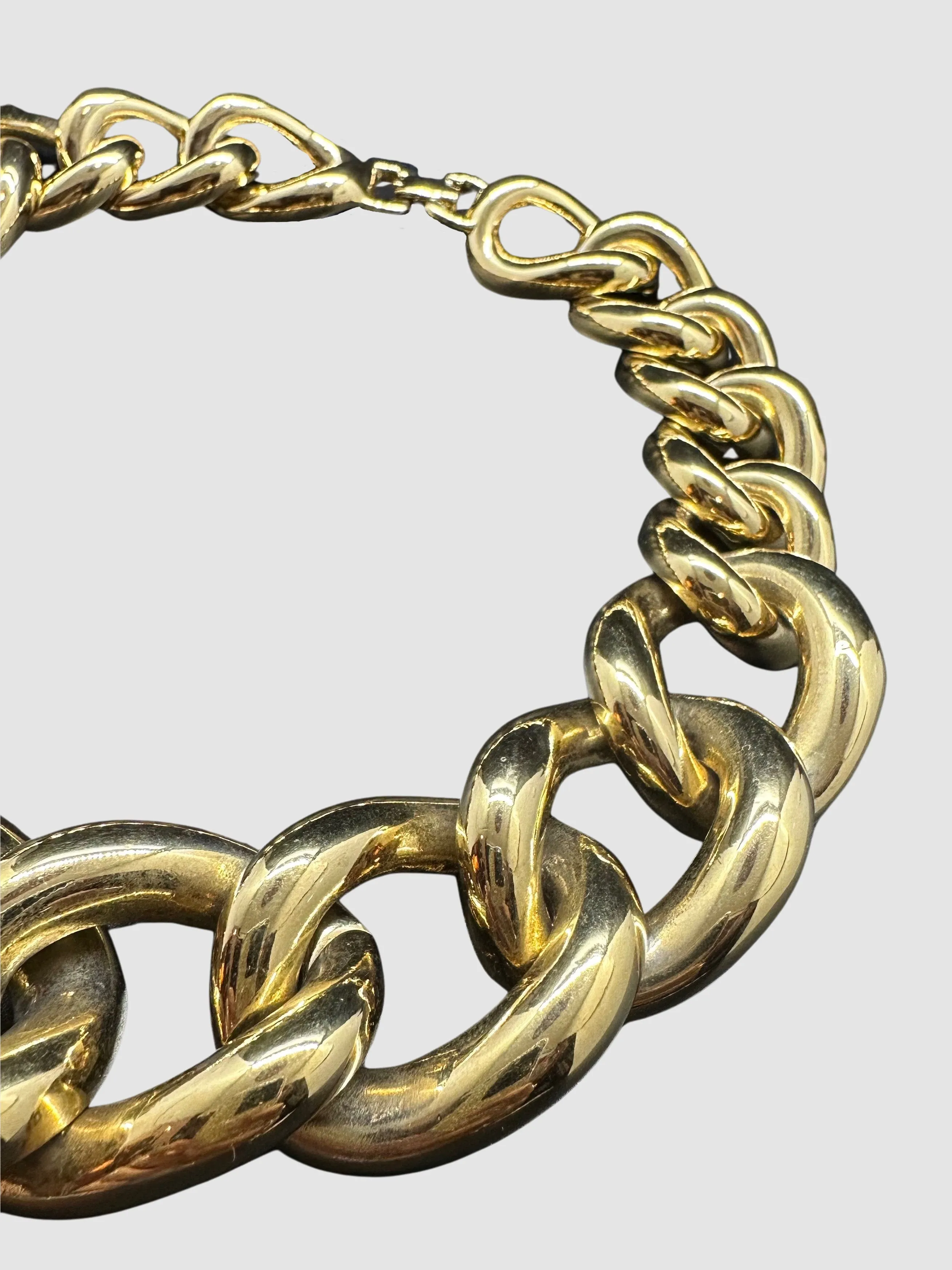 GIVENCHY 80s 90s Vintage Chunky Gold Chain Choker