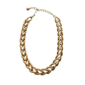 Gold Link Choker Necklace