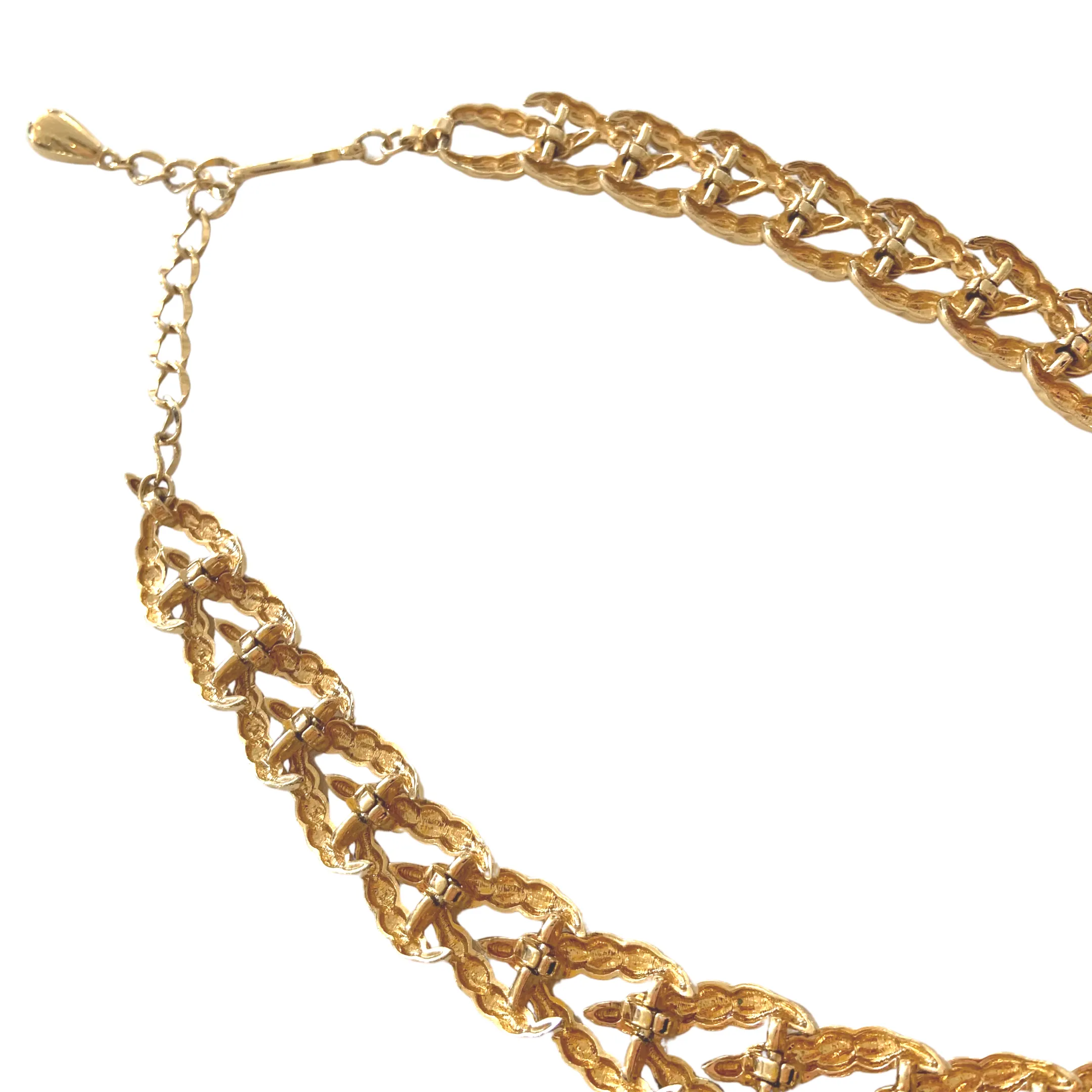 Gold Link Choker Necklace