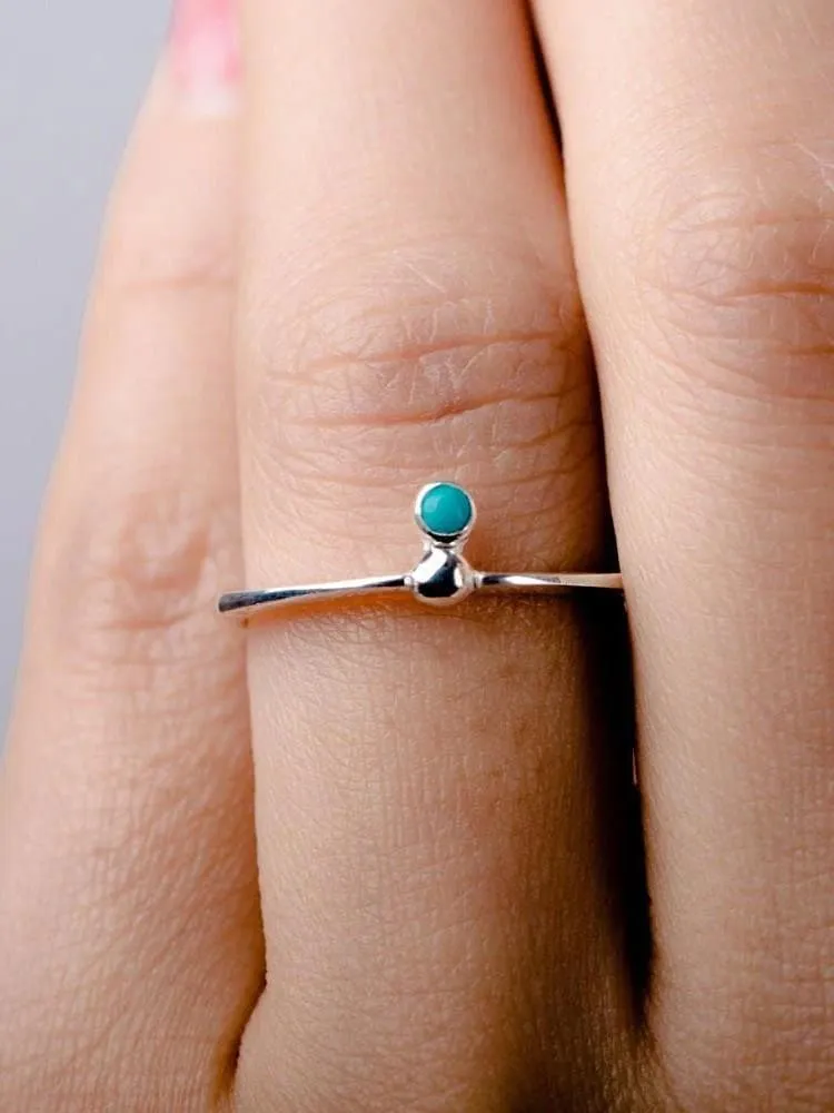 Grette Solitaire Turquoise Ring