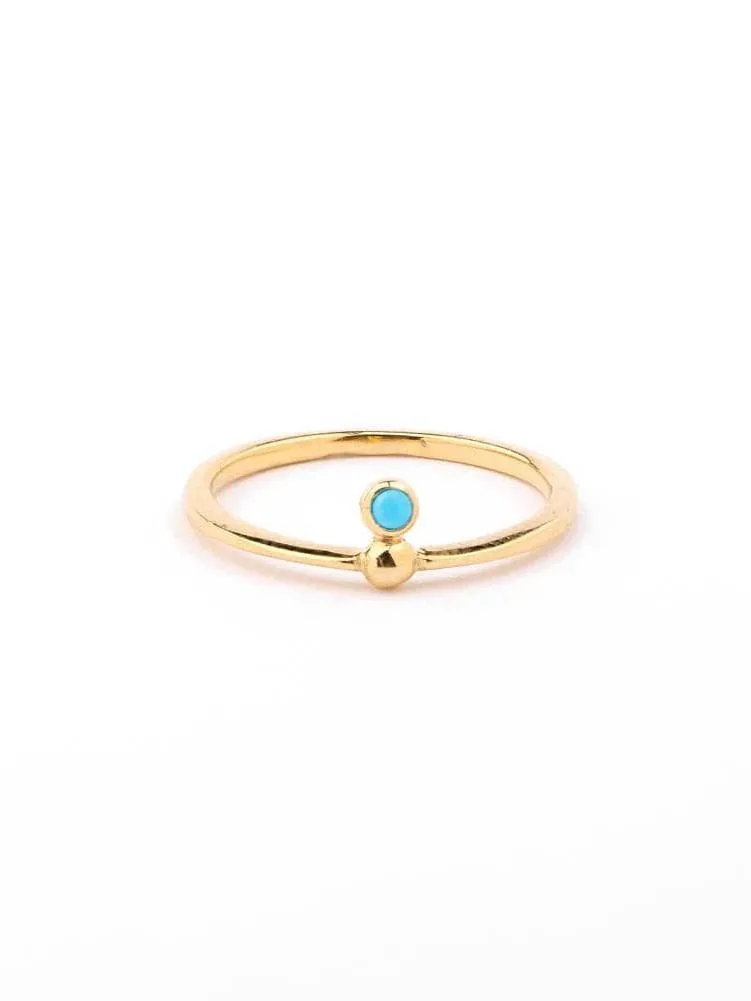 Grette Solitaire Turquoise Ring