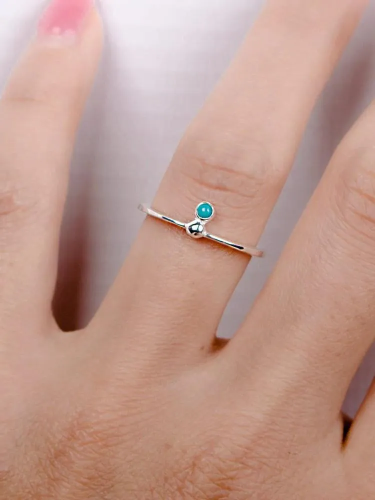 Grette Solitaire Turquoise Ring