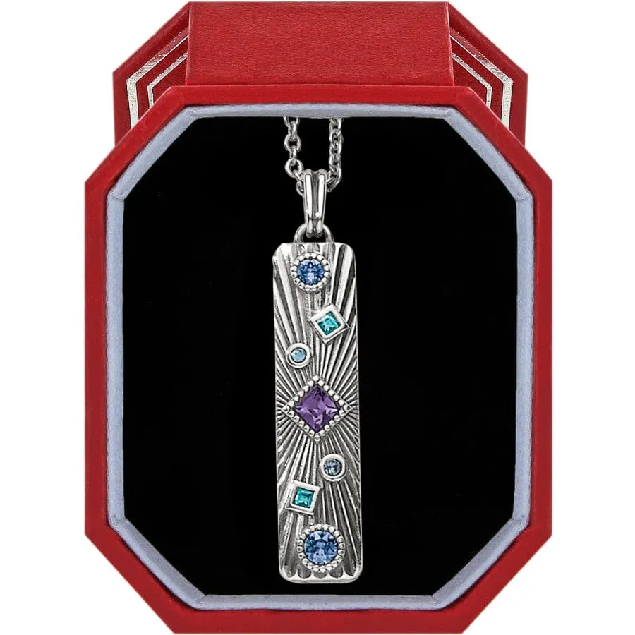 Halo Rays Bar Necklace Gift Box