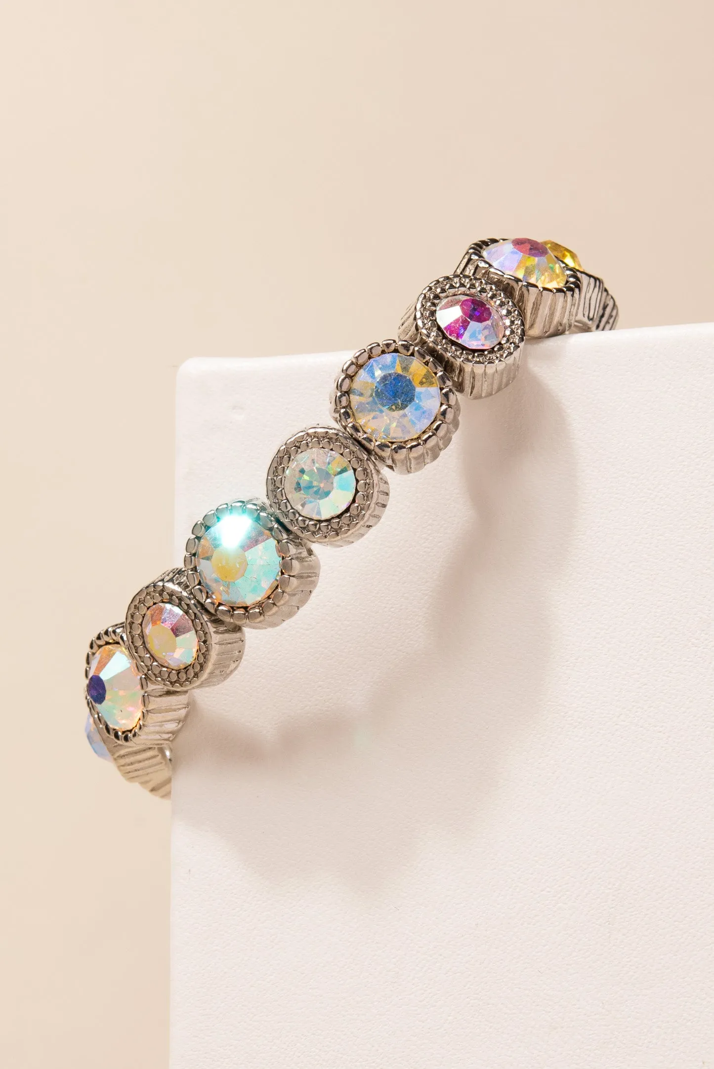 Holly Round Rhinestone Bracelet