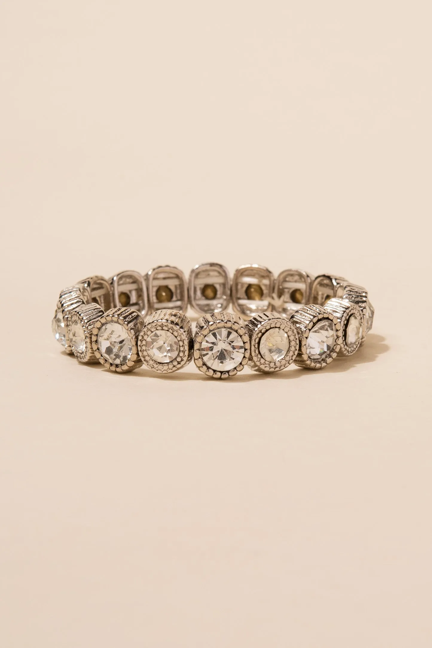 Holly Round Rhinestone Bracelet