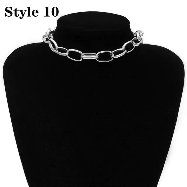 Ingemark Punk Miami Cuban Choker Necklace