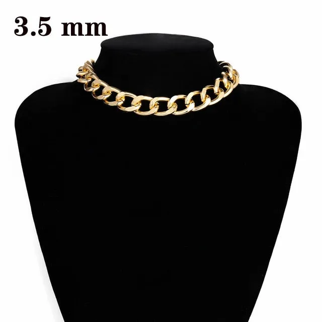 Ingemark Punk Miami Cuban Choker Necklace