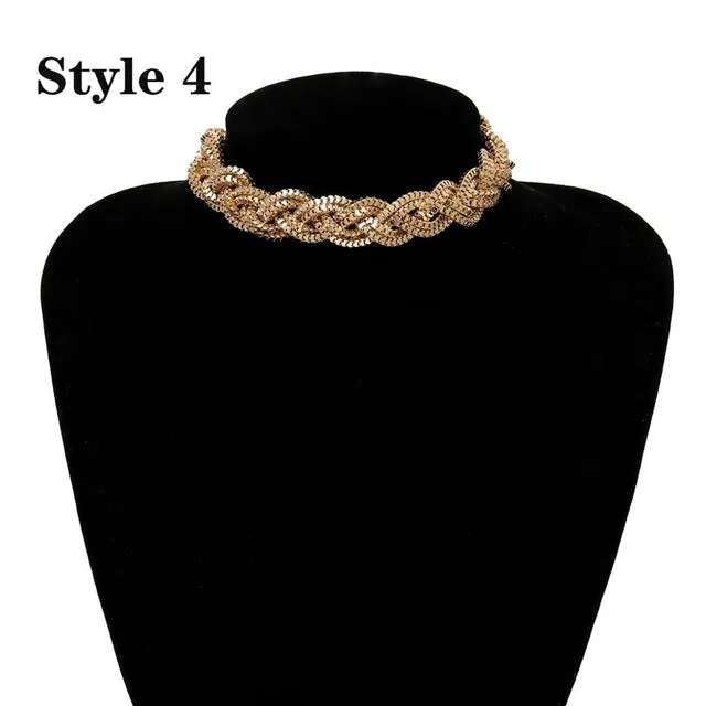 Ingemark Punk Miami Cuban Choker Necklace