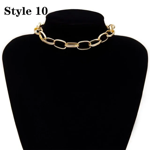 Ingemark Punk Miami Cuban Choker Necklace