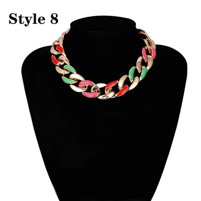 Ingemark Punk Miami Cuban Choker Necklace