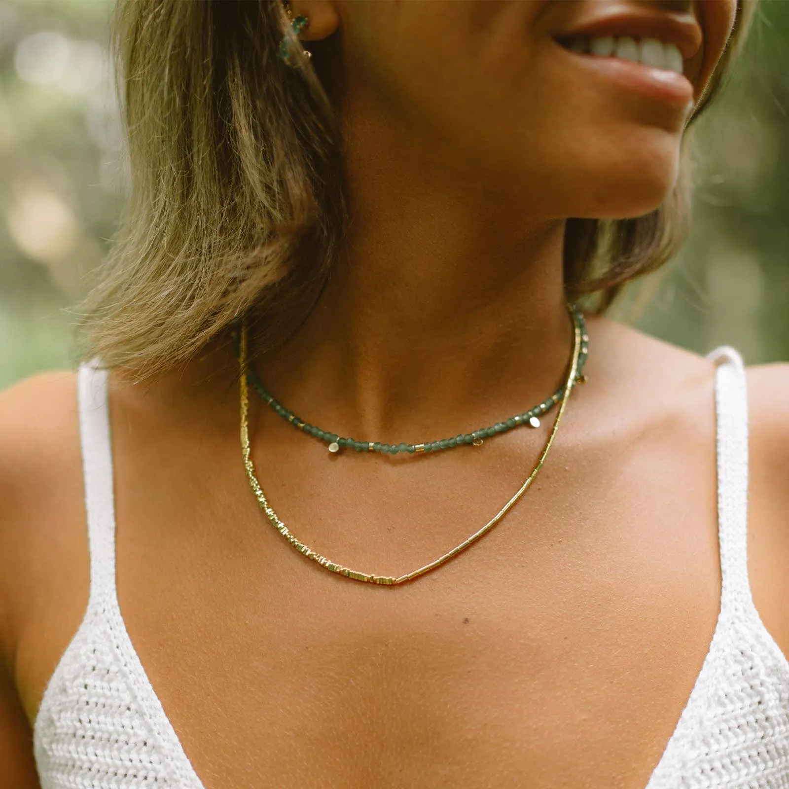 Jade Beaded Choker