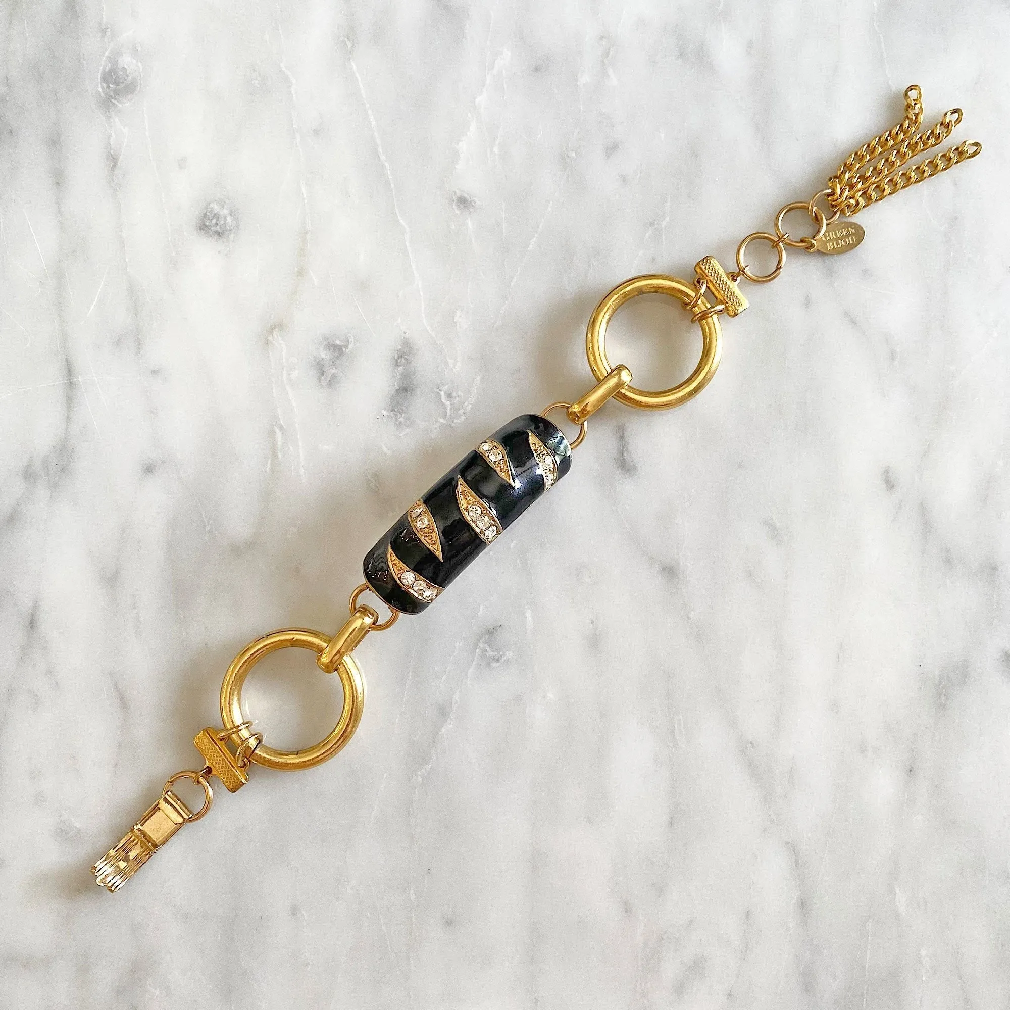 JIMMI vintage black and gold bracelet