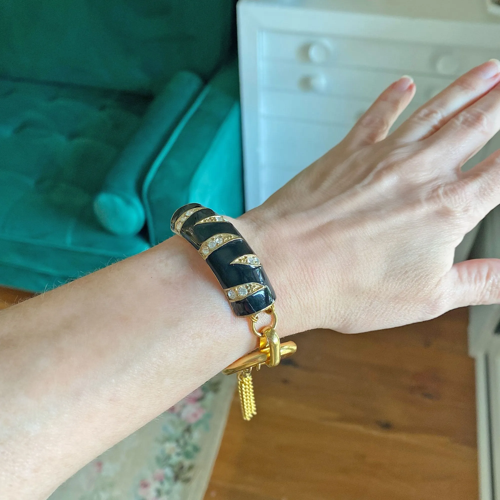 JIMMI vintage black and gold bracelet